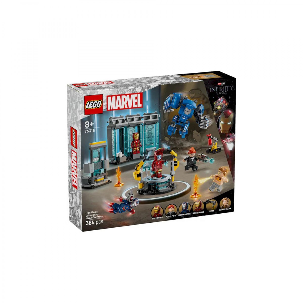 LEGO LEGO IRON MAN`S LABORATORY:HALL OF ARMOR 76315