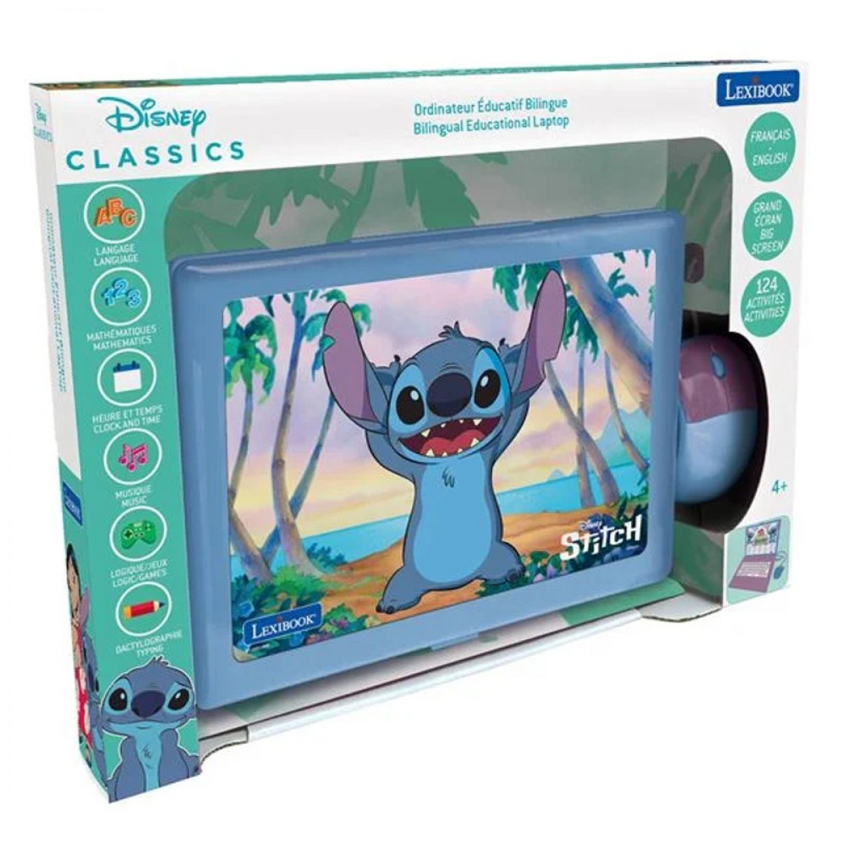 LEXIBOOK ΕΚΠΑΙΔΕΥΤΙΚΟ ΔΙΓΛΩΣΣΟ LAPTOP STITCH JC598DI8 LEXIBOOK ΕΚΠΑΙΔΕΥΤΙΚΟ ΔΙΓΛΩΣΣΟ LAPTOP STITCH JC598DI8
