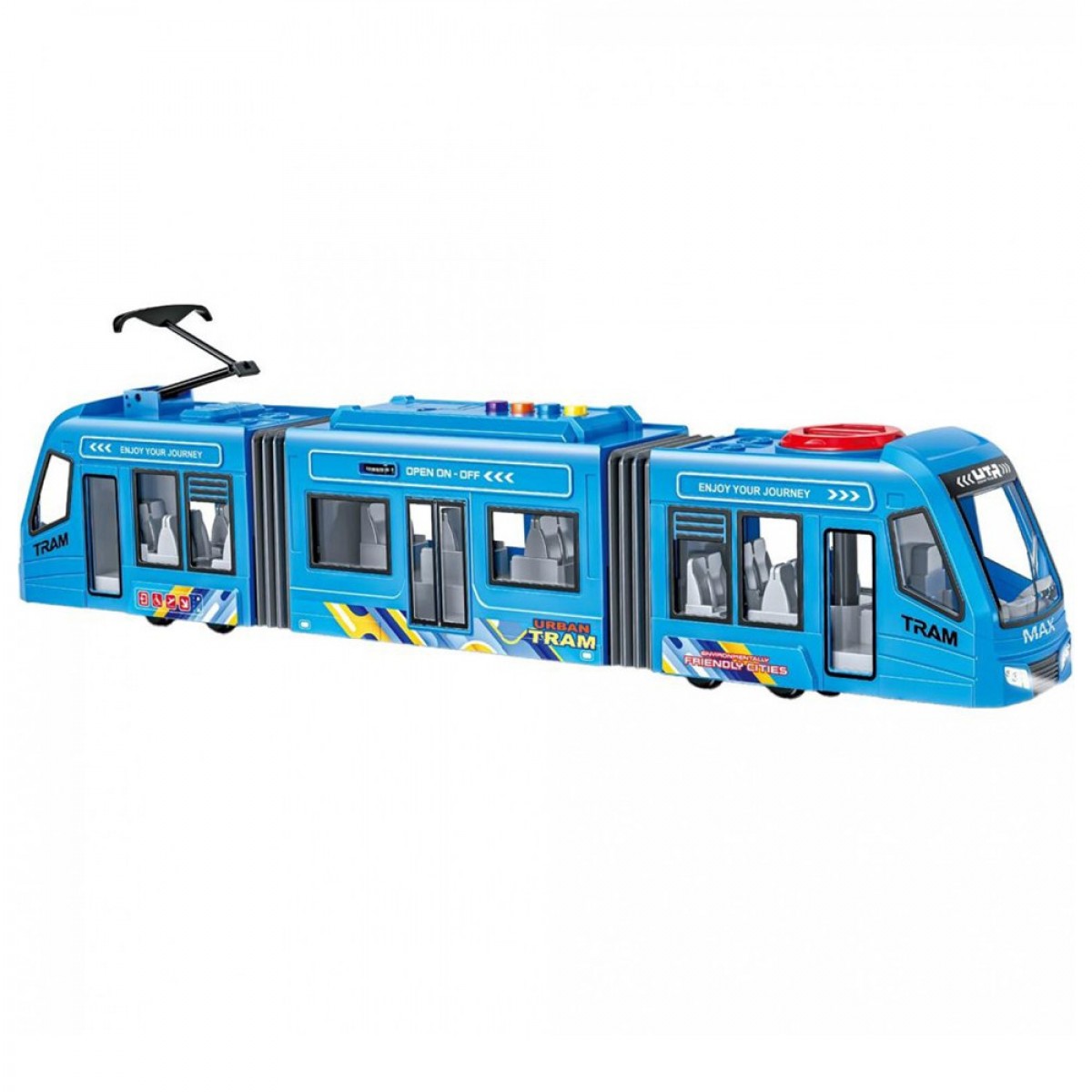 LUNA ΛΕΩΦΟΡΕΙΟ  FRICTION ΜΠΛΕ 1:16 ΜΕ ΗΧΟ ΚΑΙ ΦΩΣ 623109