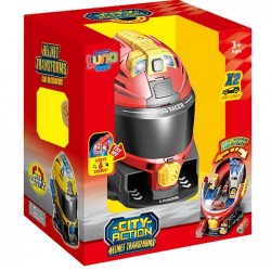 LUNA ΠΑΡΚΙΝΓΚ ΚΡΑΝΟΣ ΚΟΚΚΙΝΟ ΜΕ 2 ΜΕΤΑΛΛΙΚΑ ΑΥΤΟΚΙΝΗΤΑ  ΜΕ ΗΧΟ ΚΑΙ ΦΩΣ 623127