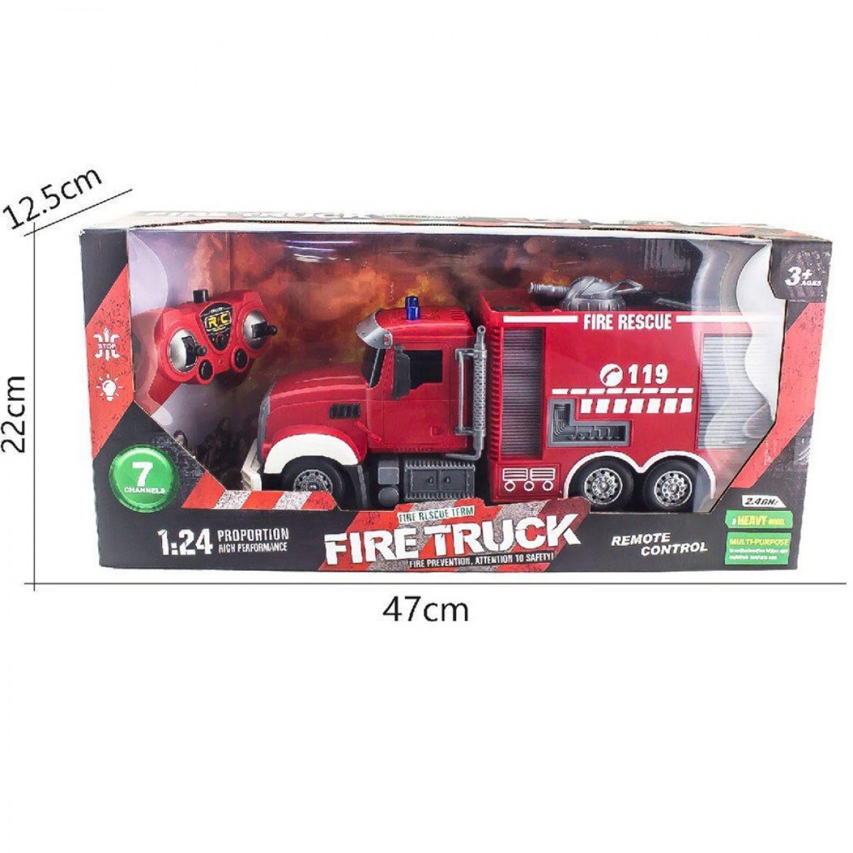 LUNA ΤΗΛΕΚΑΤΕΥΘΥΝΟΜΕΝΟ ΠΥΡΟΣΒΕΣΤΙΚΟ 1:24 2,4G ΜΕ ΦΩΣ 623166