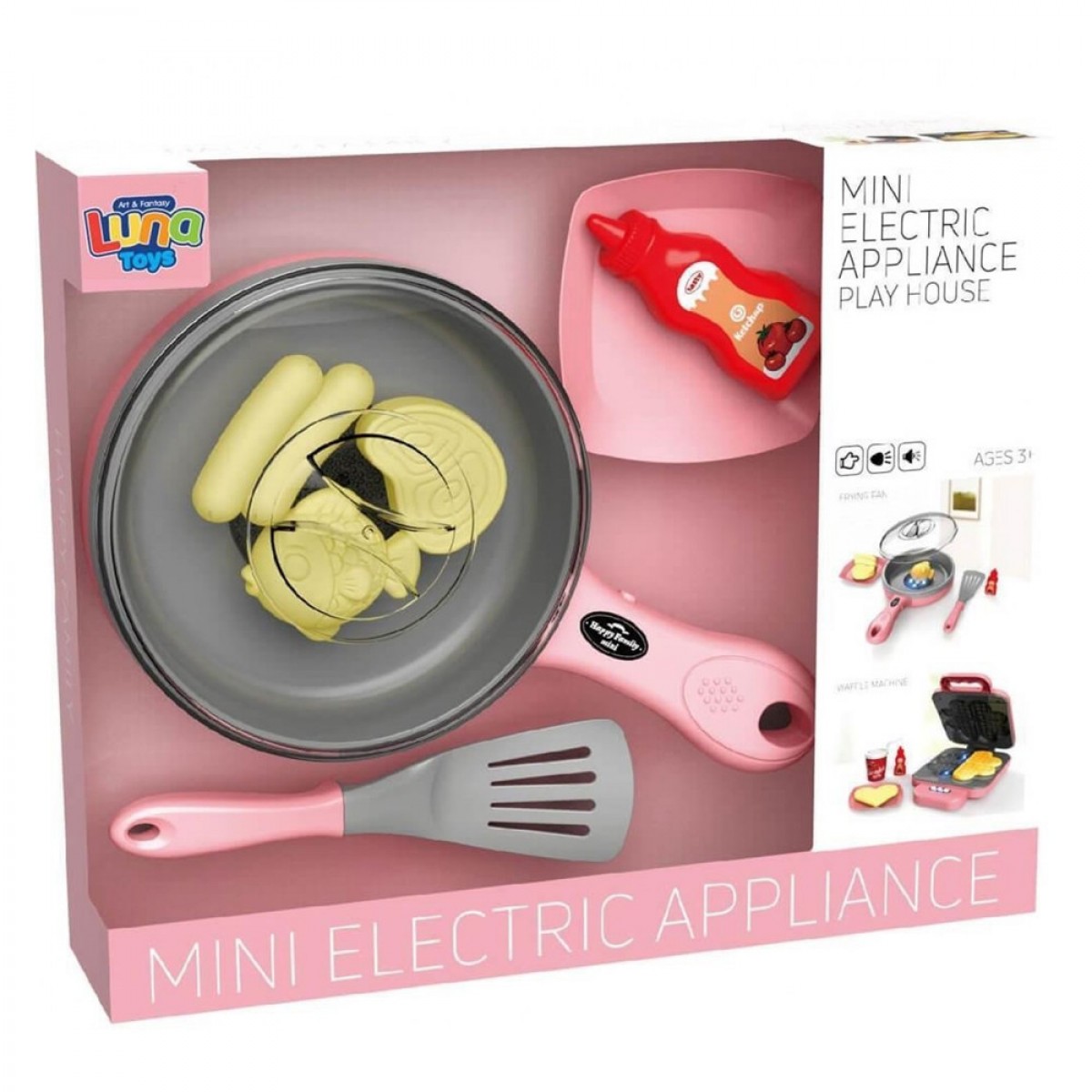 LUNA ΤΗΓΑΝΙ ΡΟΖ ΜΕ ΦΩΣ ΗΧΟ ΚΑΙ ΦΑΓΗΤΟ ΠΟΥ ΑΛΛΑΖΕΙ ΧΡΩΜΑ 623257