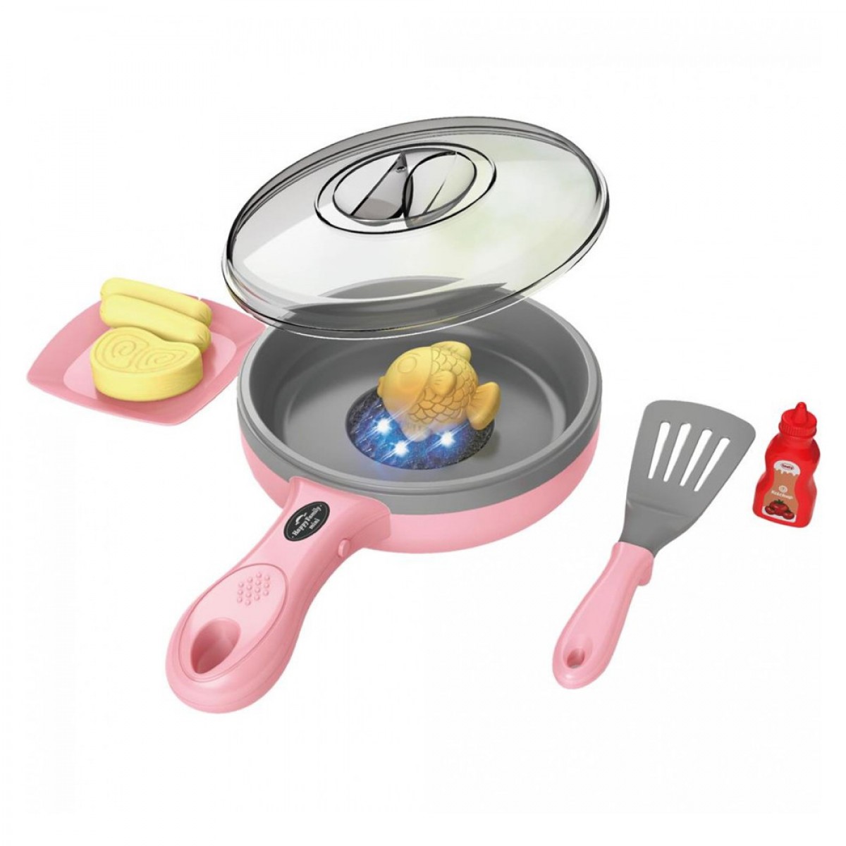 LUNA ΤΗΓΑΝΙ ΡΟΖ ΜΕ ΦΩΣ ΗΧΟ ΚΑΙ ΦΑΓΗΤΟ ΠΟΥ ΑΛΛΑΖΕΙ ΧΡΩΜΑ 623257