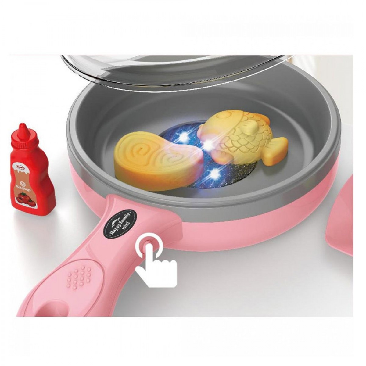 LUNA ΤΗΓΑΝΙ ΡΟΖ ΜΕ ΦΩΣ ΗΧΟ ΚΑΙ ΦΑΓΗΤΟ ΠΟΥ ΑΛΛΑΖΕΙ ΧΡΩΜΑ 623257