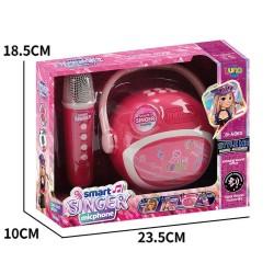 LUNA ΜΙΚΡΟΦΩΝΟ  ΜΕ ΜΟΥΣΙΚΗ BLUETOOTH & USB ΡΟΖ 623298