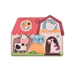 LUNA ΠΑΖΛ ΞΥΛΙΝΟ ΜΕ ΗΧΟ ΖΩΑ ΦΑΡΜΑΣ  623049