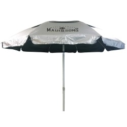 MAUI AND SONS ΟΜΠΡΕΛΑ ΠΑΡΑΛΙΑΣ 220CM 10 ΑΚΤΙΝΕΣ ΜΕ ΜΗΧΑΝΙΣΜΟ ΚΛΙΣΗΣ POLYESTER ΜΑΥΡΗ