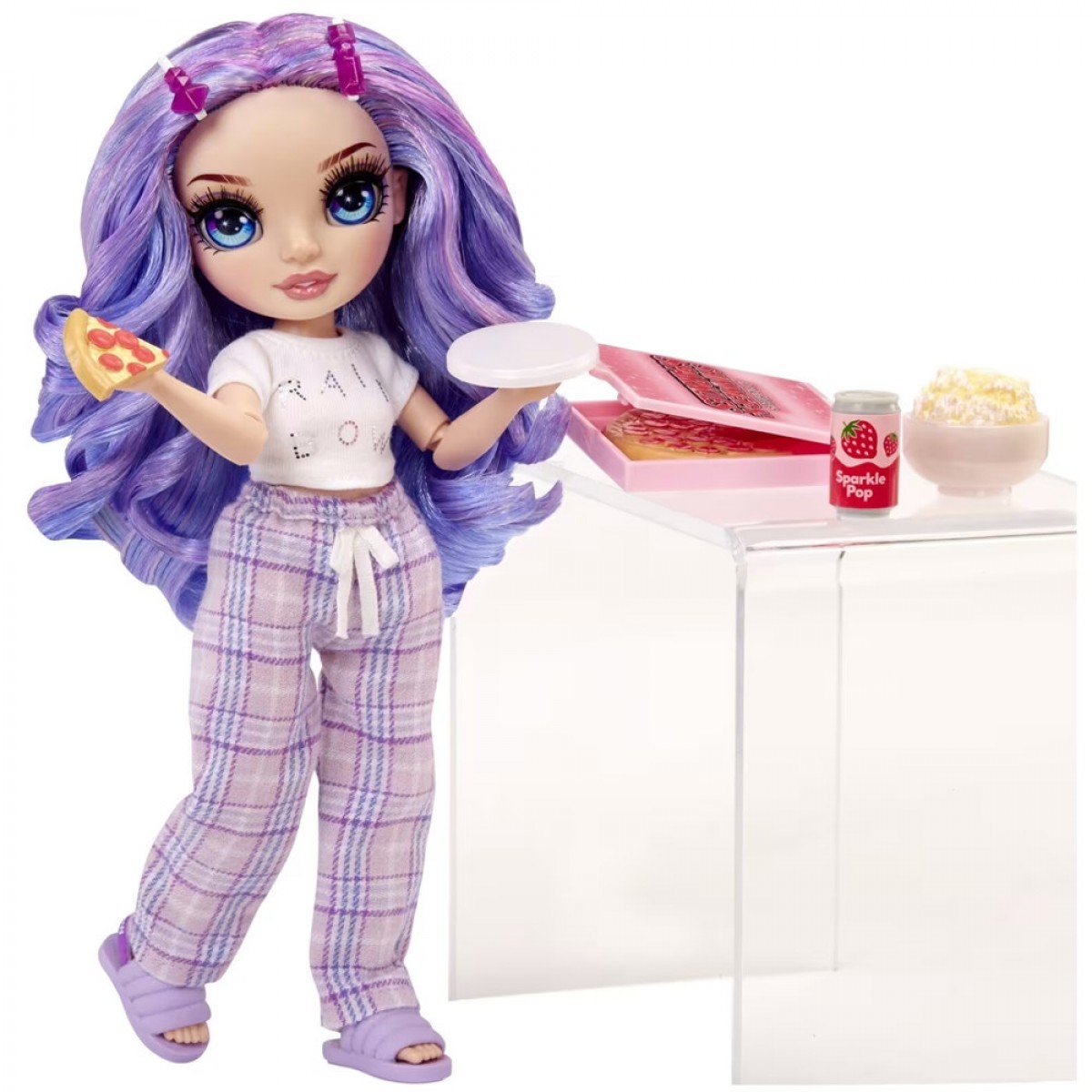 MGA ENTERTAINMENT RAINBOW HIGH JUNIOR PJ PARTY ΚΟΥΚΛΑ - VIOLET  WILLOW (ΜΩΒ) 503705