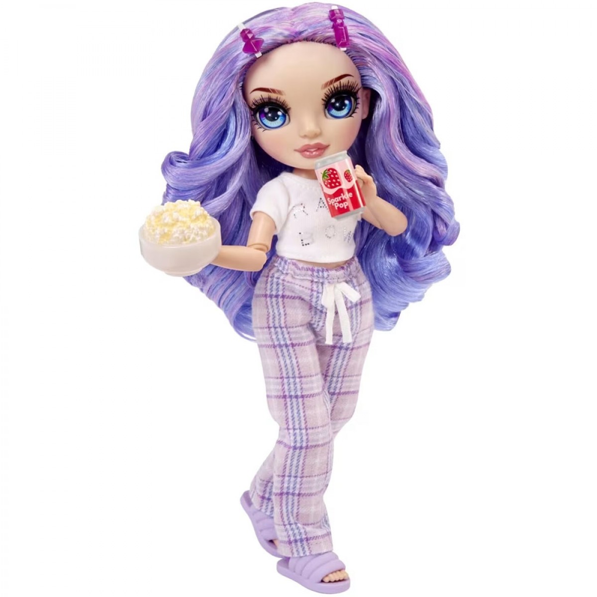 MGA ENTERTAINMENT RAINBOW HIGH JUNIOR PJ PARTY ΚΟΥΚΛΑ - VIOLET  WILLOW (ΜΩΒ) 503705