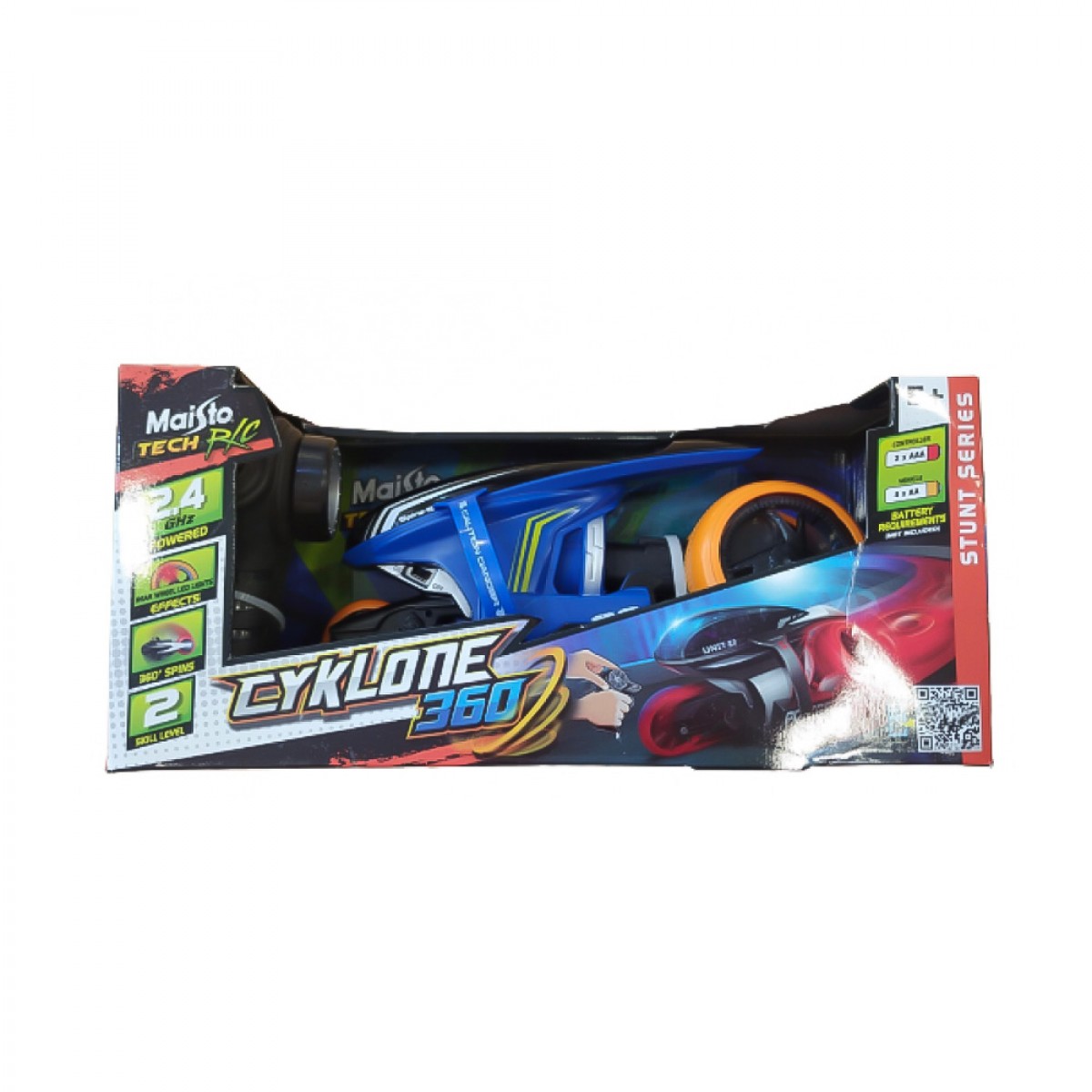 MAISTO ΤΗΛΕΚΑΤΕΥΘΥΝΟΜΕΝΟ TECH R/C 1:16 CYCLONE 360 (ΜΠΛΕ) 82709