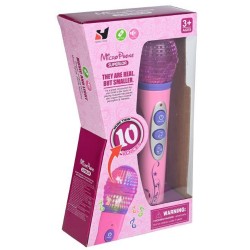 MARTIN TOYS ΜΙΚΡΟΦΩΝΟ ΜΕ ΦΩΤΑ ΚΑΙ ΜΟΥΣΙΚΗ ΜΕ 10 ΦΩΝΕΣ (ΡΟΖ) YH080