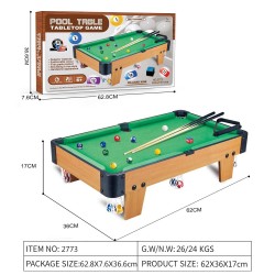MARTIN TOYS ΞΥΛΙΝΟ ΕΠΙΤΡΑΠΕΖΙΟ ΜΠΙΛΙΑΡΔΟ 62Χ36  ΝΟ 2773