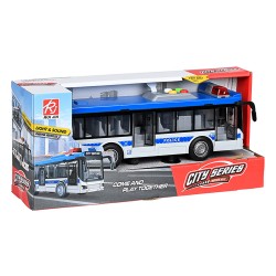 MARTIN TOYS ΦΡΙΞΙΟΝ  ΛΕΩΦΟΡΕΙΟ POLICE ΑΝΟΙΓΟΥΝ ΟΙ ΠΟΡΤΕΣ (27 ΕΚΑΤΟΣΤΑ) RJ5513A