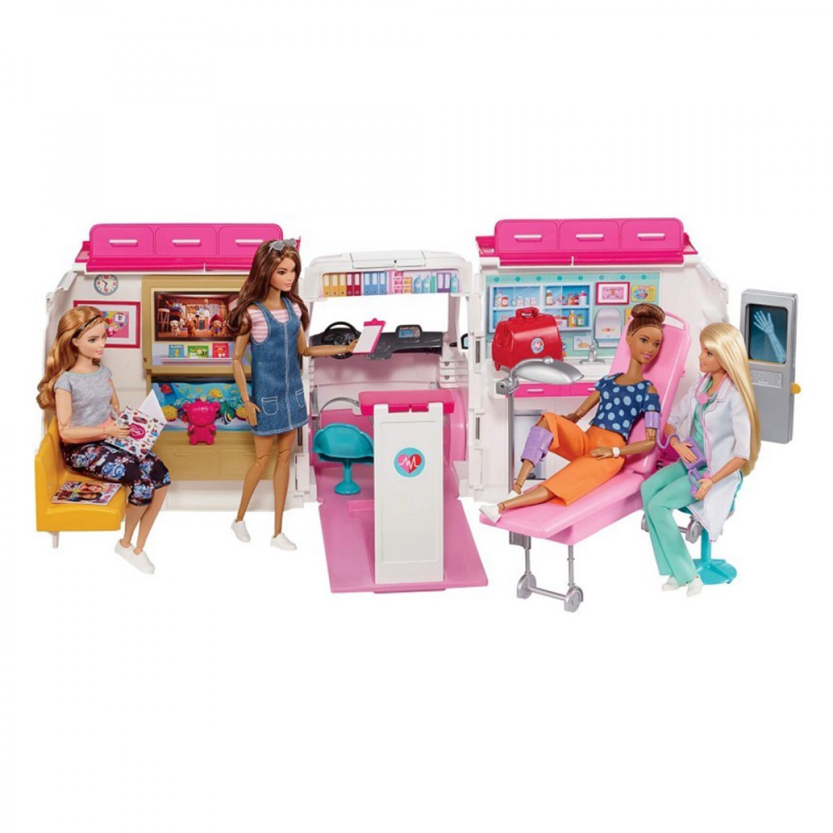 MATTEL BARBIE ΚΙΝΗΤΟ ΙΑΤΡΕΙΟ-ΑΣΘΕΝΟΦΟΡΟ FRM19 MATTEL BARBIE ΚΙΝΗΤΟ ΙΑΤΡΕΙΟ-ΑΣΘΕΝΟΦΟΡΟ FRM19