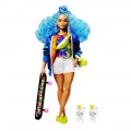 BARBIE EXTRA BLUE CURLY HAIR GRN30