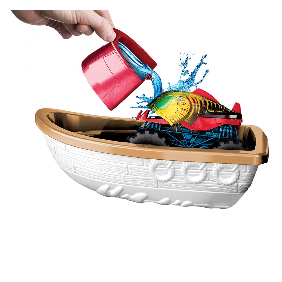 MATTEL HOT WHEELS MONSTER TRUCKS COLOR SHIFTERS SWAM CHOMP HGV14