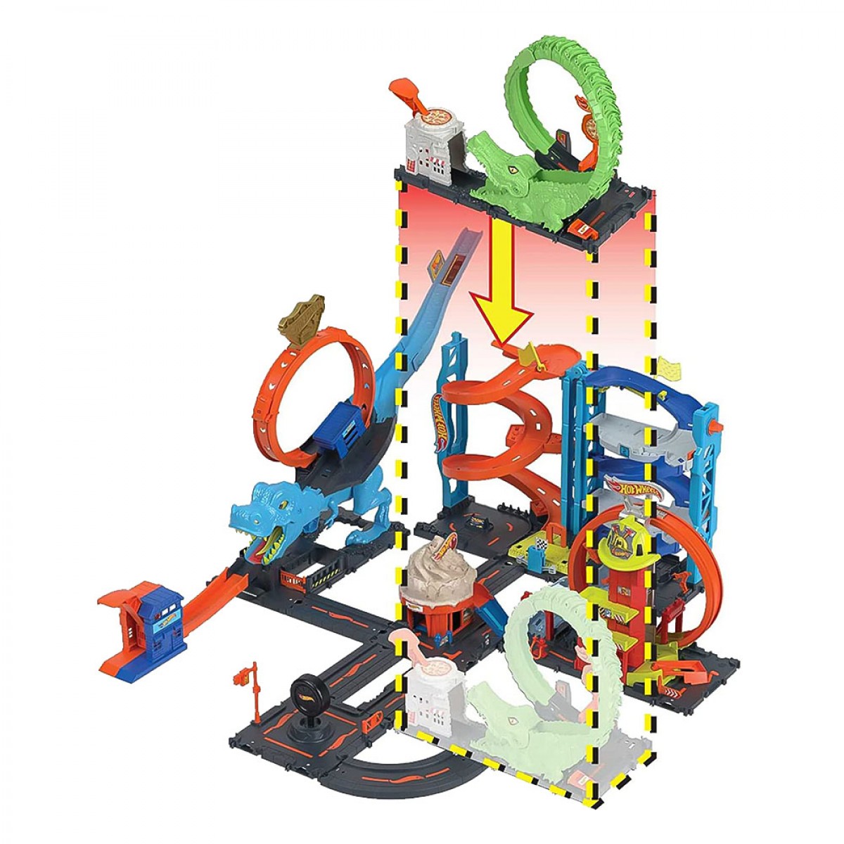 MATTEL HOT WHEELS CITY ΜΕ ΘΗΡΙΑ GATOR LOOP ATTACK HDR29/HKX39 MATTEL HOT WHEELS CITY ΜΕ ΘΗΡΙΑ GATOR LOOP ATTACK HDR29/HKX39