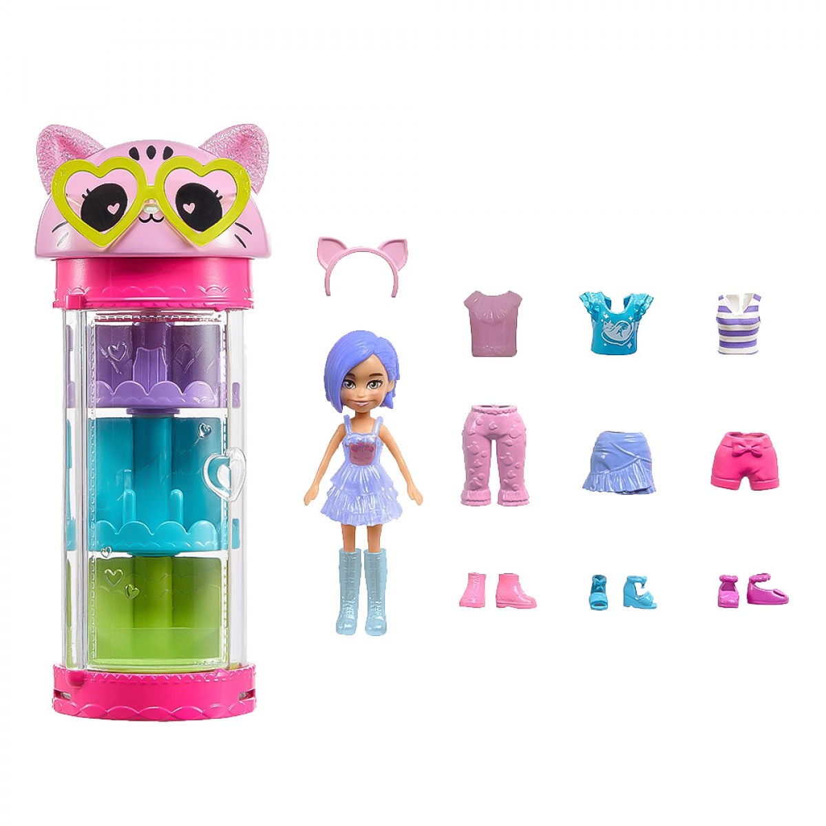 MATTEL POLLY POCKET ΚΥΛΙΝΔΡΟΣ ΜΟΔΑΣ ΜΕ ΚΟΥΚΛΑ HKW04/HKW07 MATTEL POLLY POCKET ΚΥΛΙΝΔΡΟΣ ΜΟΔΑΣ ΜΕ ΚΟΥΚΛΑ HKW04/HKW07