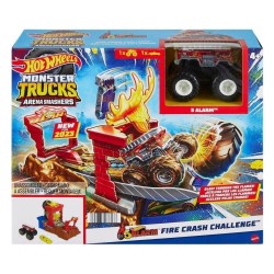 MATTEL HOT WHEELS MONSTER TRUCK ΣΕΤ ΧΡΩΜΟΚΕΡΑΥΝΩΝ ΠΥΡΟΣΒΕΣΤΙΚΟ HPN73