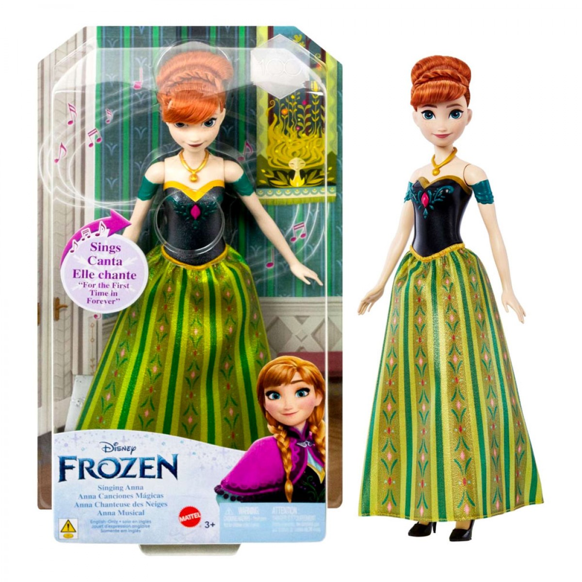 MATTEL FROZEN - ΑΝΝΑ ΠΟΥ ΤΡΑΓΟΥΔΑΕΙ (ΑΓΓΛΙΚΑ) HLW56