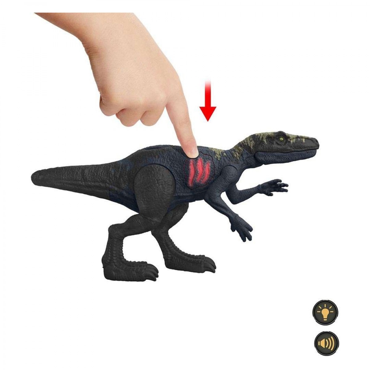 MATTEL JURASSIC WORLD - EPIC ATTACK HERRERASAURUS HTP66 MATTEL JURASSIC WORLD - EPIC ATTACK HERRERASAURUS HTP66
