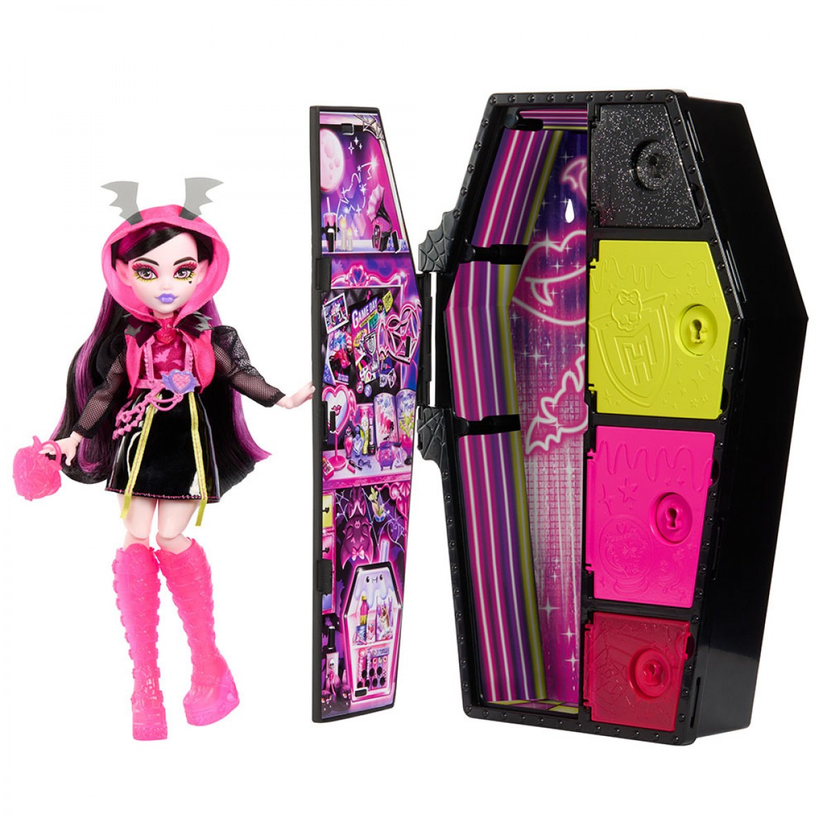 MATTEL MONSTER HIGH NEON FRIGHTS DRACULAURA HNF78 MATTEL MONSTER HIGH NEON FRIGHTS DRACULAURA HNF78