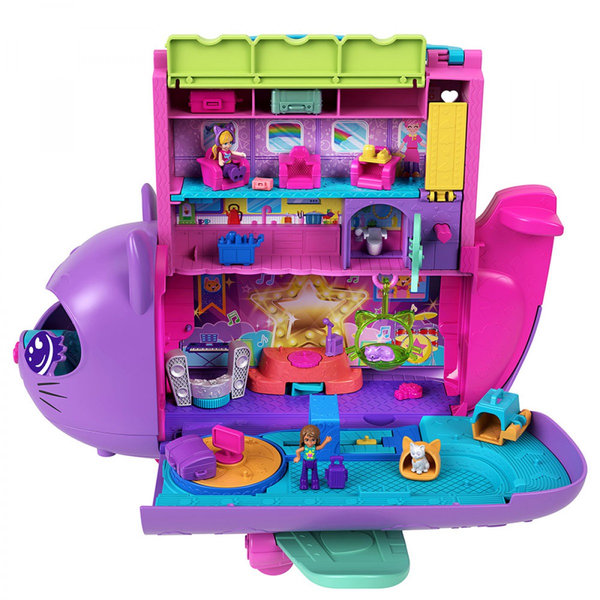 MATTEL POLLY POCKET KITTY AIRWAYS PLAYSET N0 HWP19 MATTEL POLLY POCKET KITTY AIRWAYS PLAYSET N0 HWP19
