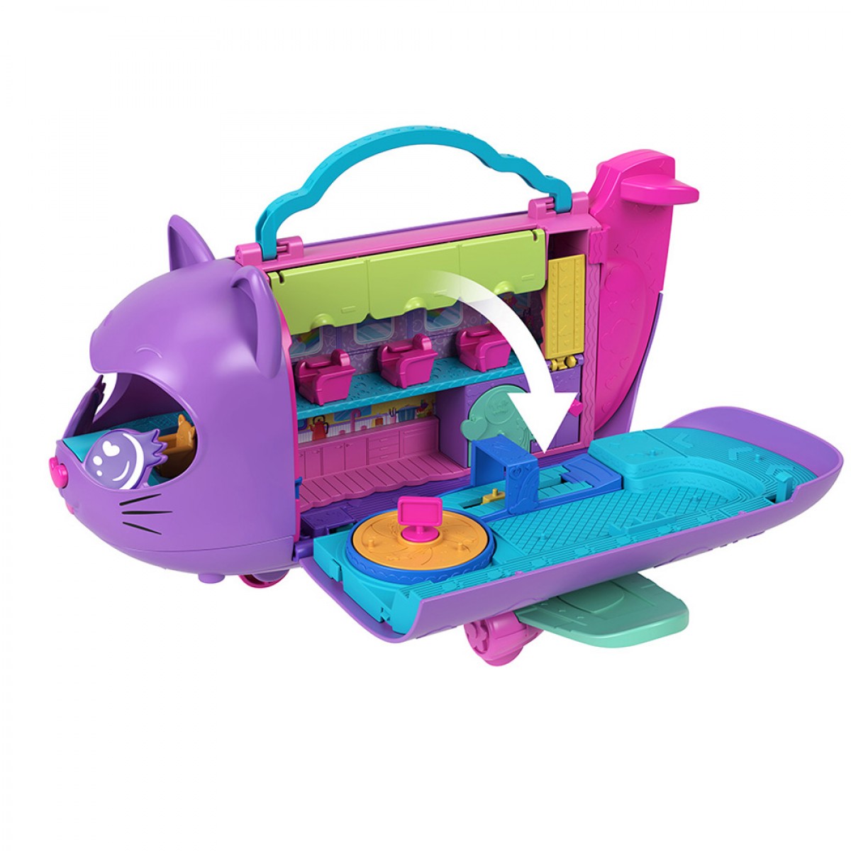 MATTEL POLLY POCKET KITTY AIRWAYS PLAYSET N0 HWP19 MATTEL POLLY POCKET KITTY AIRWAYS PLAYSET N0 HWP19