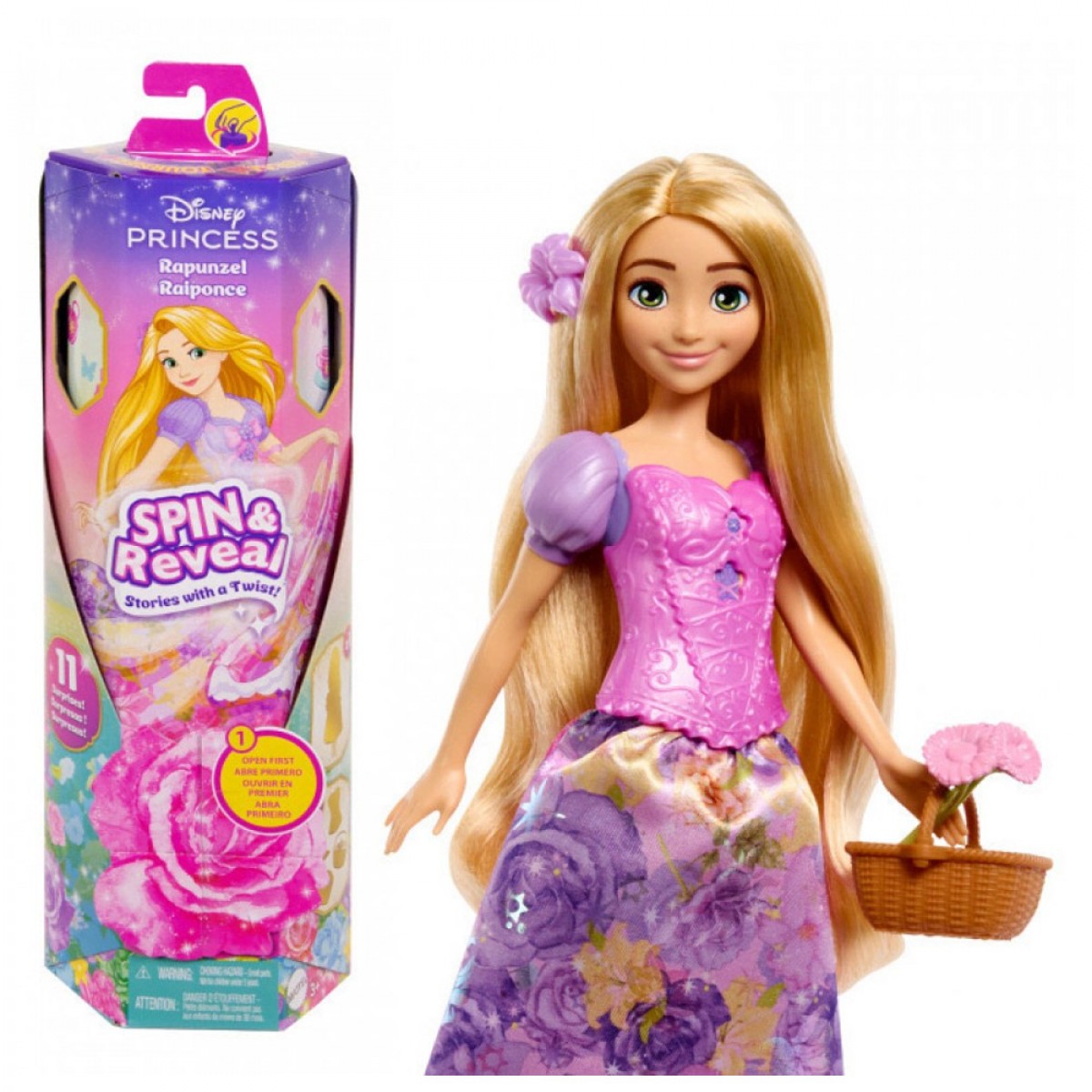 MATTEL DISNEY PRINCESS SPIN AND REVEAL RAPUNZEL NO HTV86 MATTEL DISNEY PRINCESS SPIN AND REVEAL RAPUNZEL NO HTV86