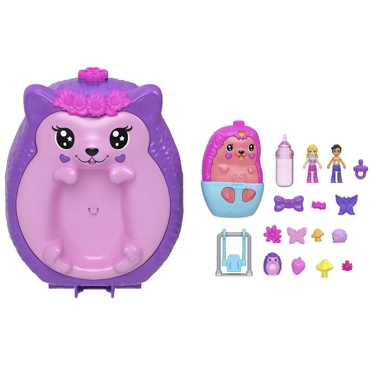 MATTEL POLLY POCKET ΤΡΕΝΤΙ ΤΣΑΝΤΑΚΙ HEDGEHOG MOM AND BABY Ι GKJ63/JBJ91 MATTEL POLLY POCKET ΤΡΕΝΤΙ ΤΣΑΝΤΑΚΙ HEDGEHOG MOM AND BABY Ι GKJ63/JBJ91