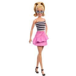 MATTEL BARBIE FASHIONISTAS ΑΣΠΡΟΜΑΥΡΟ ΤΟΠ HRH11