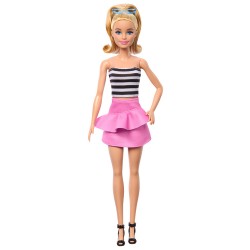 MATTEL BARBIE FASHIONISTAS ΑΣΠΡΟΜΑΥΡΟ ΤΟΠ HRH11