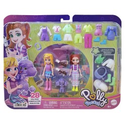 MATTEL POLLY POCKET ΚΟΥΚΛΑ ΜΕ ΜΟΔΕΣ ΜΕΓΑΛΟ ΣΕΤ HNF51/JCB23