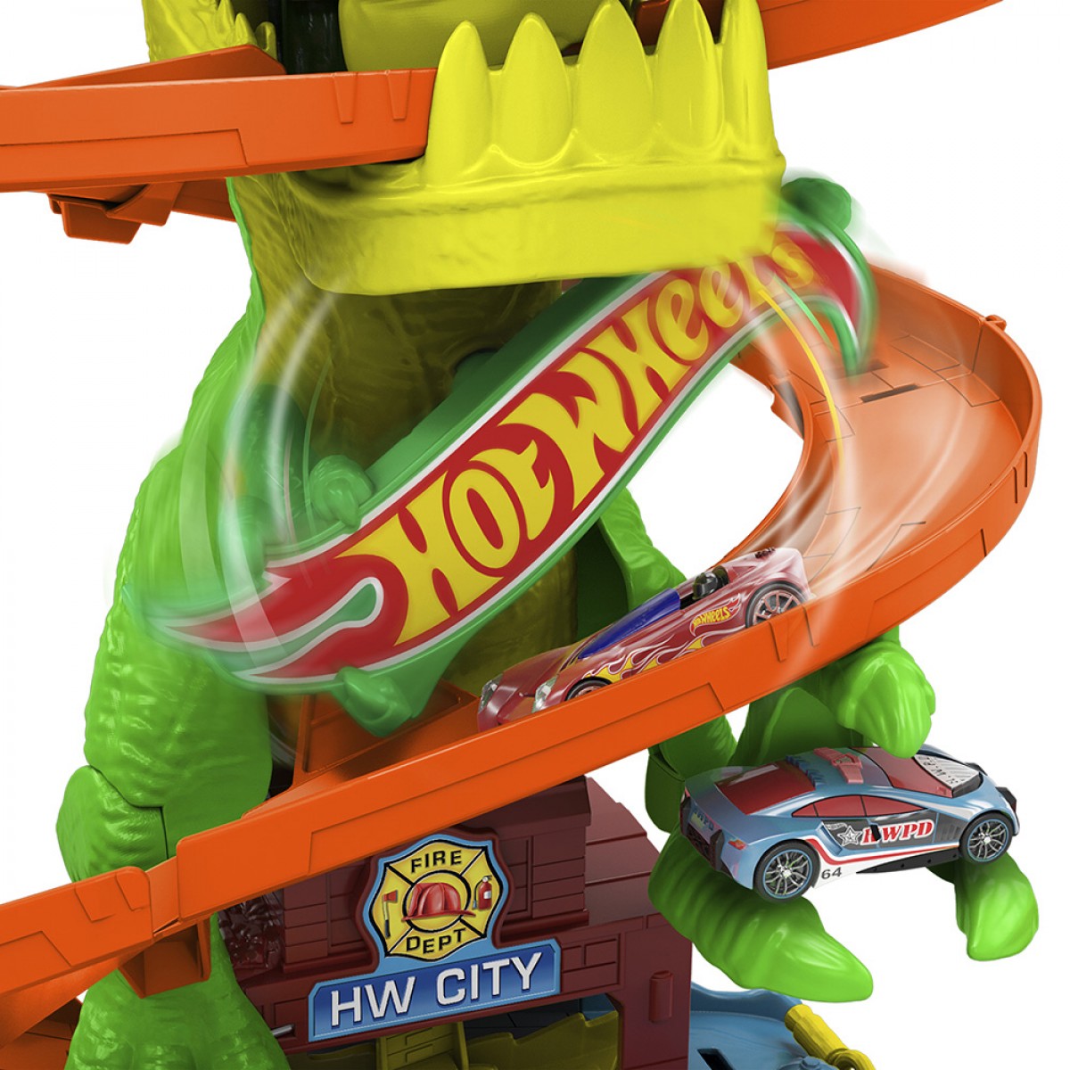 MATTEL HOT WHEELS  CITY T-REX ΠΙΣΤΑ ΠΥΡΟΣΒΕΣΤΙΚΟΣ ΣΤΑΘΜΟΣ JBM73