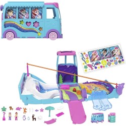 MATTEL POLLY POCKET ΜΙΝΙ ΤΡΟΧΟΣΠΙΤΟ ΜΕ ΖΩΑΚΙΑ JCC22