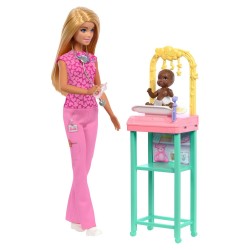 MATTEL BARBIE NEW ΠΑΔΙΑΤΡΟΣ  (ΞΑΝΘΙΑ) JCR71/JCR72
