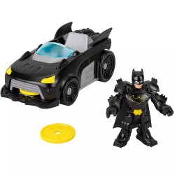MATTEL FISHER PRICE IMAGINEXT DC SUPER FRIENDS BATMAN ΜΕ BATMOBILE JFJ68