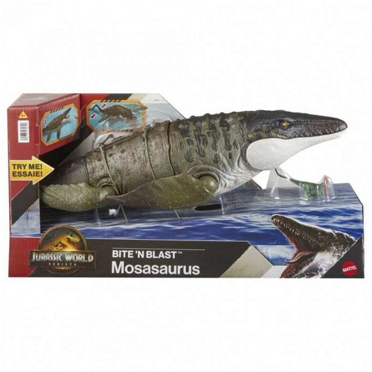 MATTEL JURASSIC WORLD BITE`N BLAST MOSASAURUS JCH00 MATTEL JURASSIC WORLD BITE`N BLAST MOSASAURUS JCH00