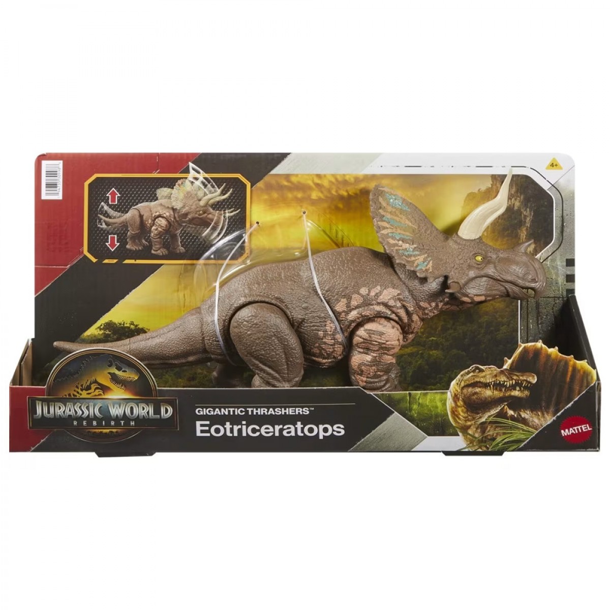 MATTEL JURASSIC WORLD GIGANTIC THRASHERS EOTRICERATOPS JGB92/JGB93