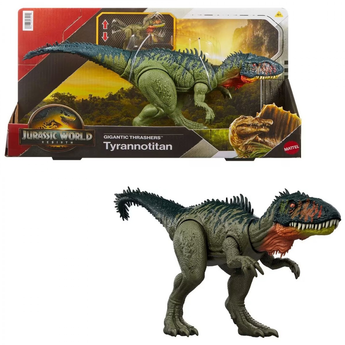 MATTEL JURASSIC WORLD GIGANTIC THRASHERS TYRANNOTITAN JGB92/JCL75