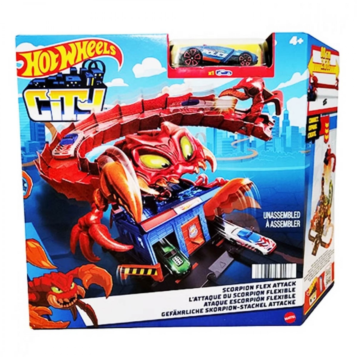 MATTEL HOT WHEELS CITY ΜΕ ΘΗΡΙΑ SCORPION FLEX ATTACK HDR29/HDR32 MATTEL HOT WHEELS CITY ΜΕ ΘΗΡΙΑ SCORPION FLEX ATTACK HDR29/HDR32