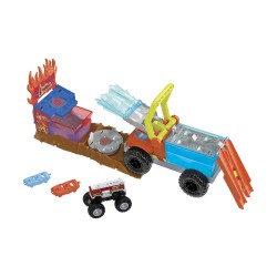 MATTEL HOT WHEELS MONSTER TRUCK ΣΕΤ ΧΡΩΜΟΚΕΡΑΥΝΩΝ ΠΥΡΟΣΒΕΣΤΙΚΟ HPN73