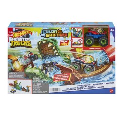 MATTEL HOT WHEELS MONSTER TRUCKS COLOR SHIFTERS SWAM CHOMP HGV14
