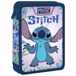 MUST ΣΧΟΛΙΚΗ ΚΑΣΕΤΙΝΑ ΔΙΠΛΗ ΓΕΜΑΤΗ LILO & STITCH FLOWERS 565022