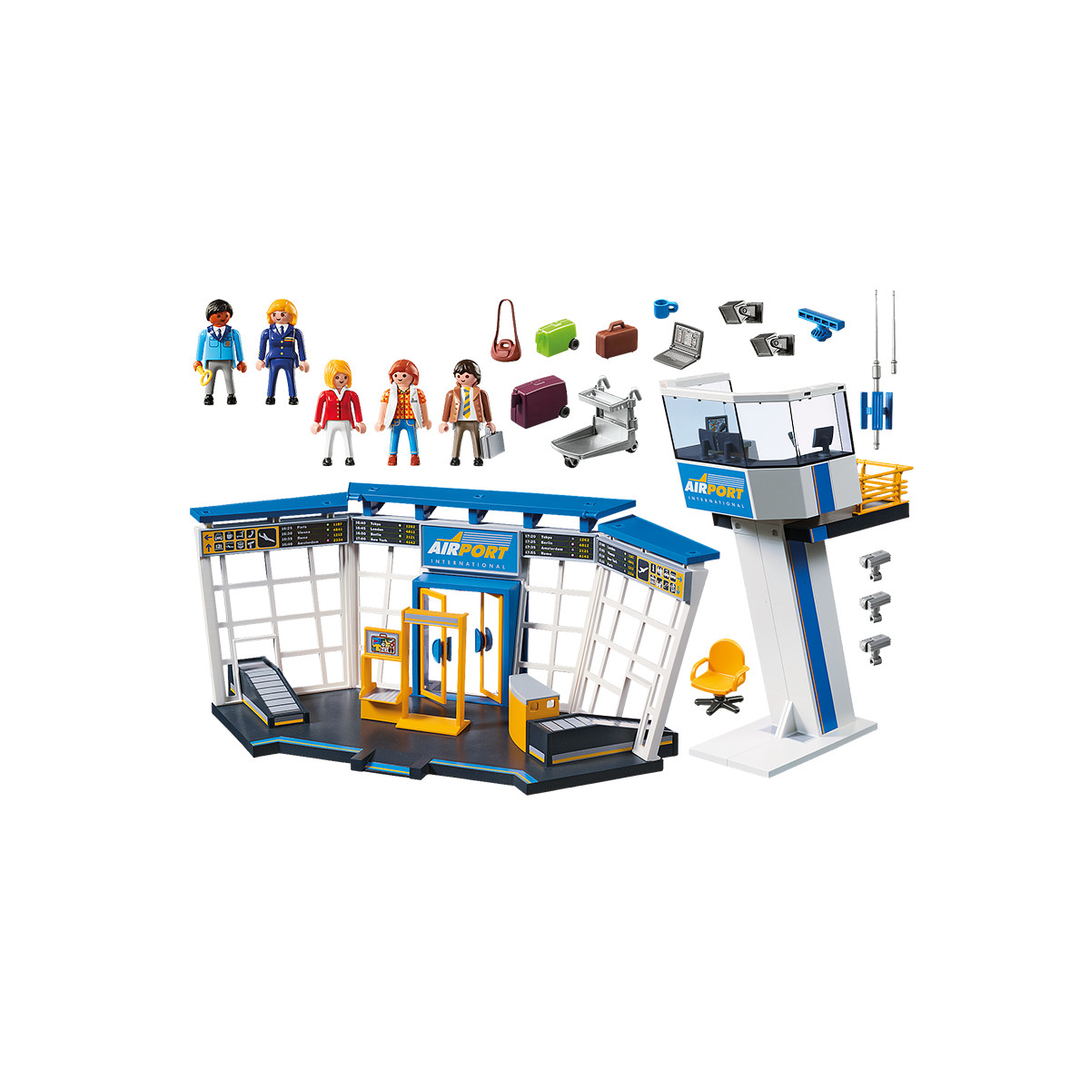 Playmobil-PLAYMOBIL PLAYMOBIL CITY ACTION AIRPORT WITH