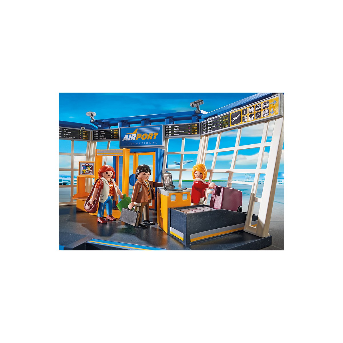 Playmobil 5338 city action airport with control best sale tower