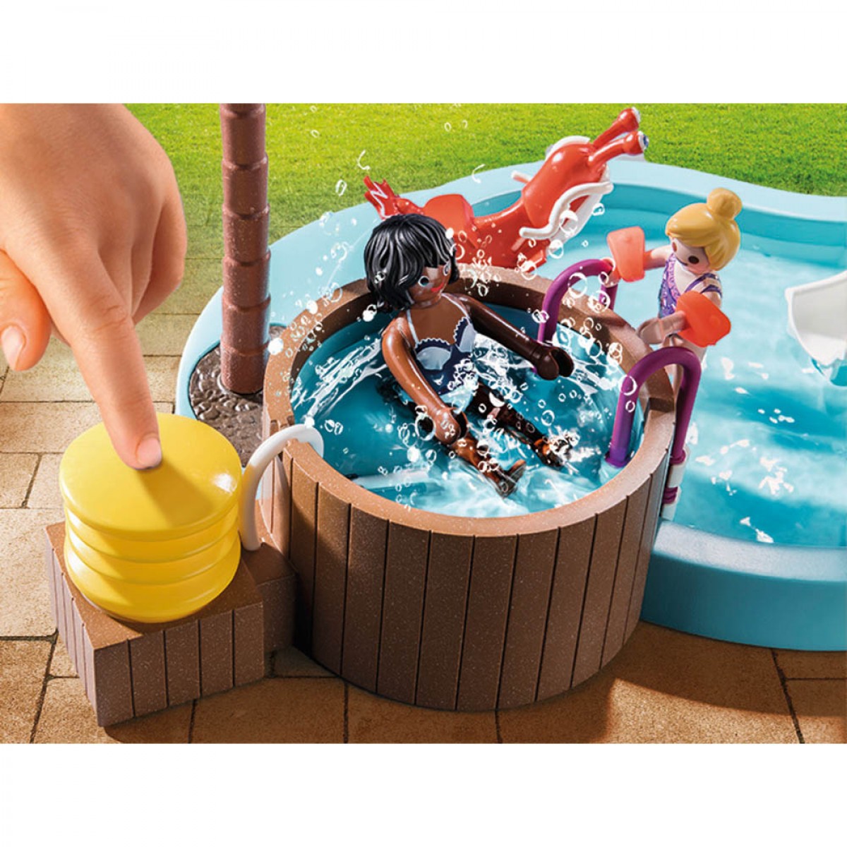 PLAYMOBIL ΠΑΙΔΙΚΗ ΠΙΣΙΝΑ ΜΕ ΥΔΡΟΜΑΣΑΖ 70611 PLAYMOBIL ΠΑΙΔΙΚΗ ΠΙΣΙΝΑ ΜΕ ΥΔΡΟΜΑΣΑΖ 70611