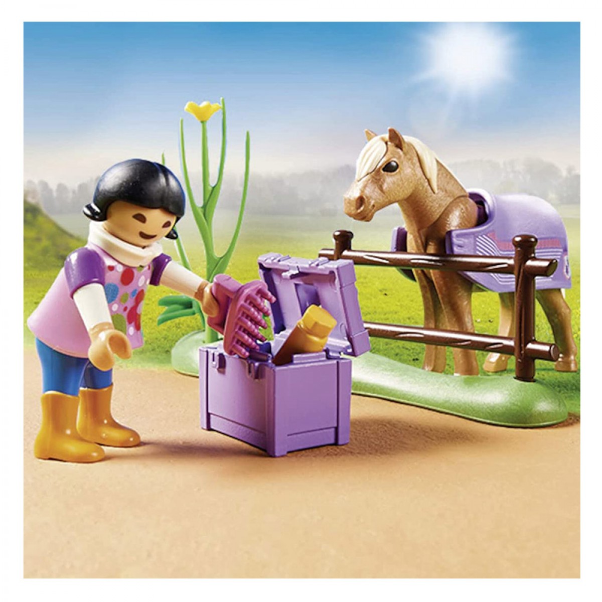 PLAYMOBIL ΑΝΑΒΑΤΡΙΑ ΜΕ ΠΟΝΥ ICELANDIC 70514