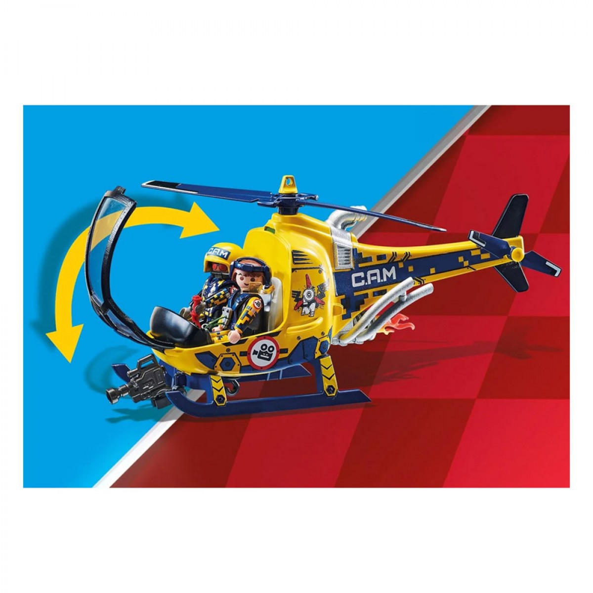 PLAYMOBIL PB AIR STUNT SHOW ΕΛΙΚΟΠΤΕΡΟ & ΚΙΝΗΜΑΤΟΓΡΑΦΙΚΟ ΣΥΝΕΡΓΕΙΟ 70833 PLAYMOBIL PB AIR STUNT SHOW ΕΛΙΚΟΠΤΕΡΟ & ΚΙΝΗΜΑΤΟΓΡΑΦΙΚΟ ΣΥΝΕΡΓΕΙΟ 70833