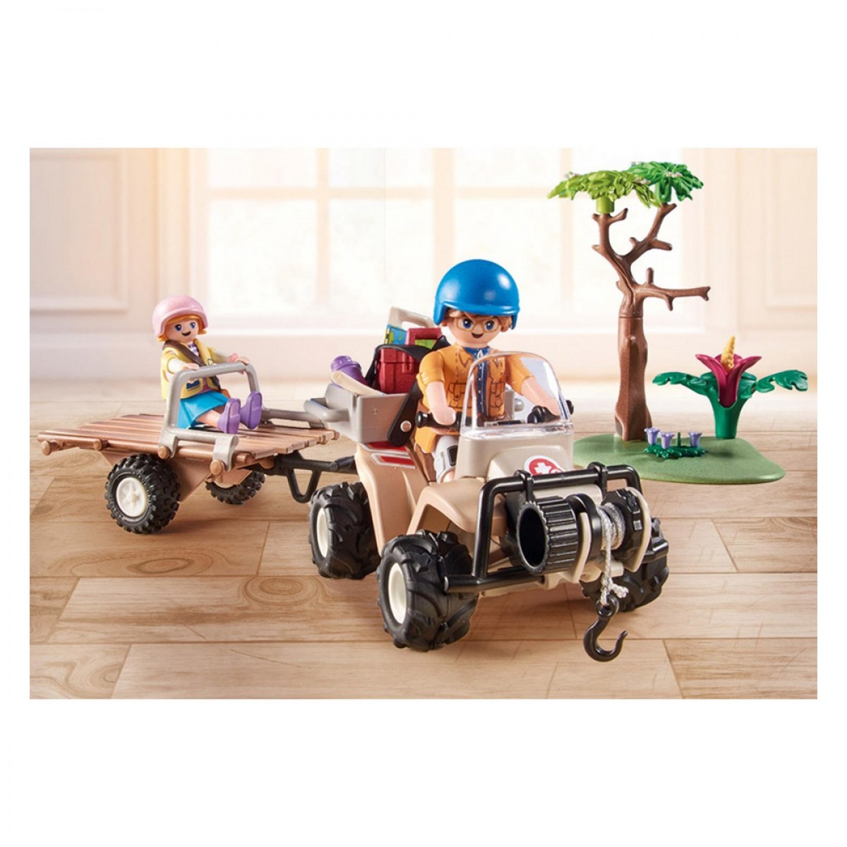 PLAYMOBIL ΦΡΟΝΤΙΣΤΕΣ ΖΩΩΝ  ΜΕ ΕΞΕΡΕΥΝΗΤΙΚΟ ΟΧΗΜΑ 71011